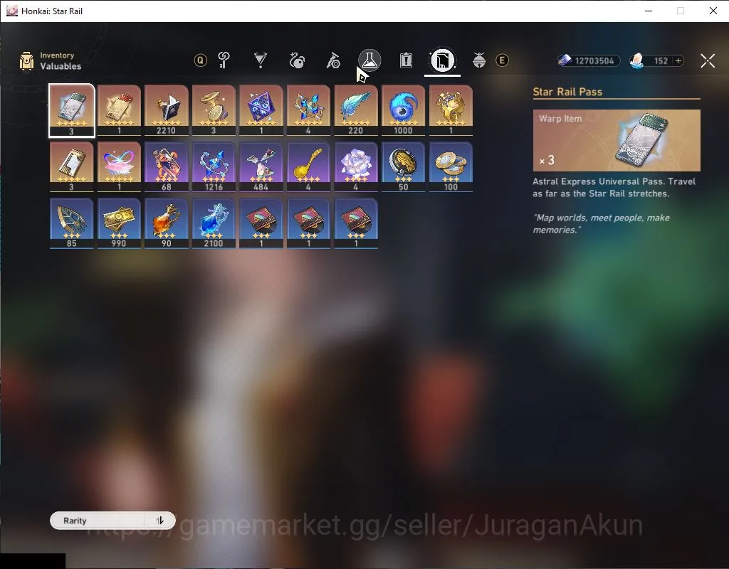 Honkai Star Rail Accounts Mid Game Asia|TL 66|Free GI|10 3