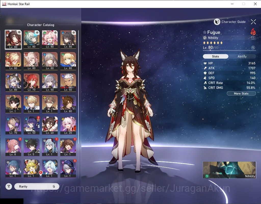Honkai Star Rail Accounts Mid Game Asia|TL 66|Free GI|10 5