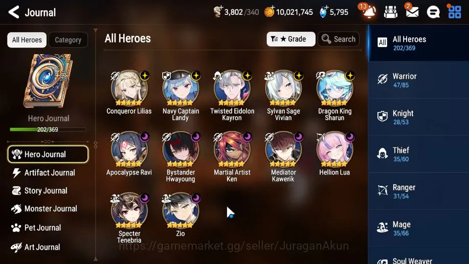 Epic Seven Accounts High-End Global|Trippel Sever|Verif|14 3