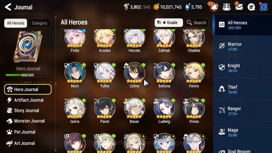 Epic Seven Accounts High-End Global|Trippel Sever|Verif|14 5