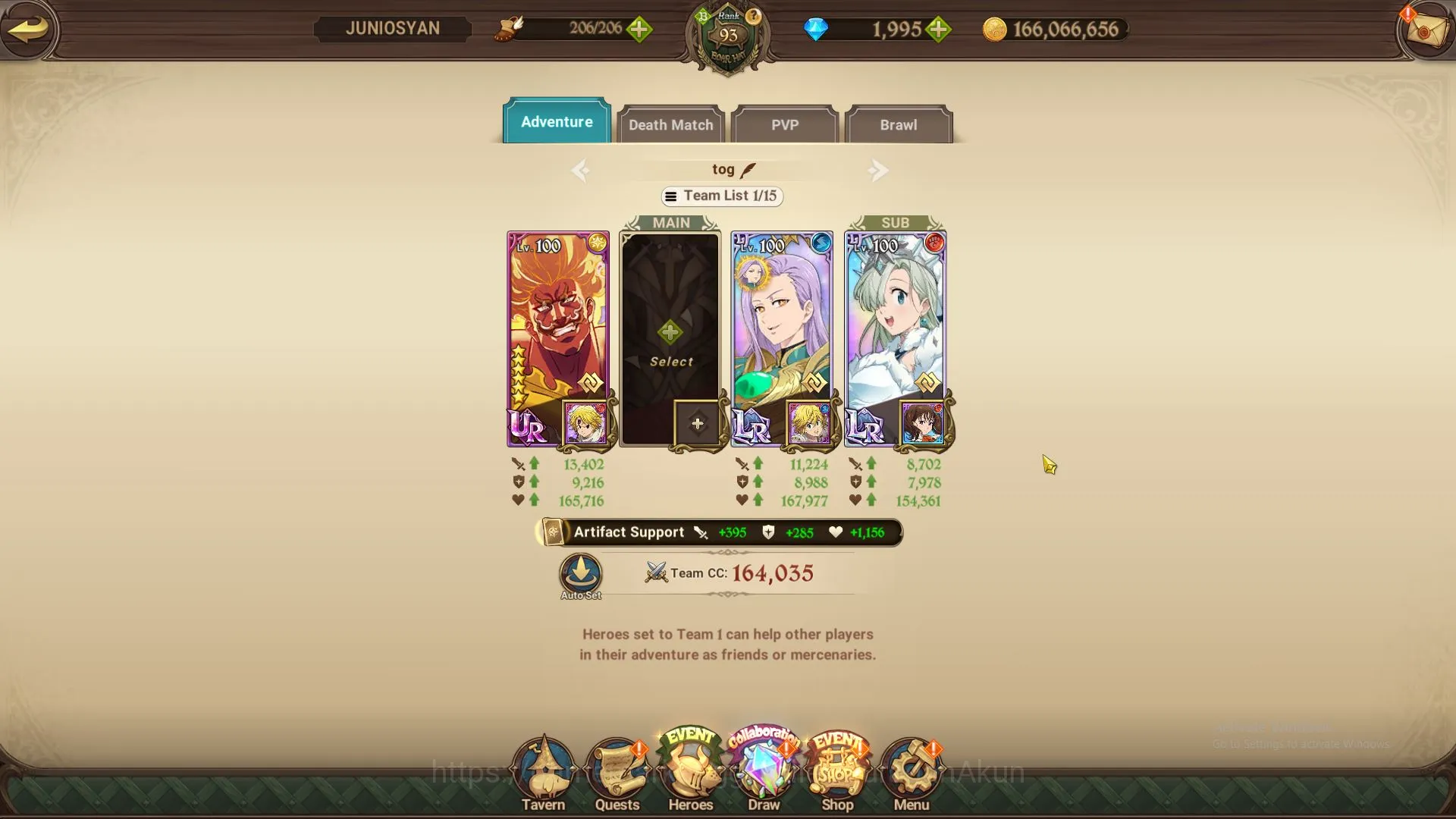 The Seven Deadly Sins: Grand Cross Accounts Midgame ASIA|4,3M CC|2LR + 4UR + Many Collabs + 1995 2