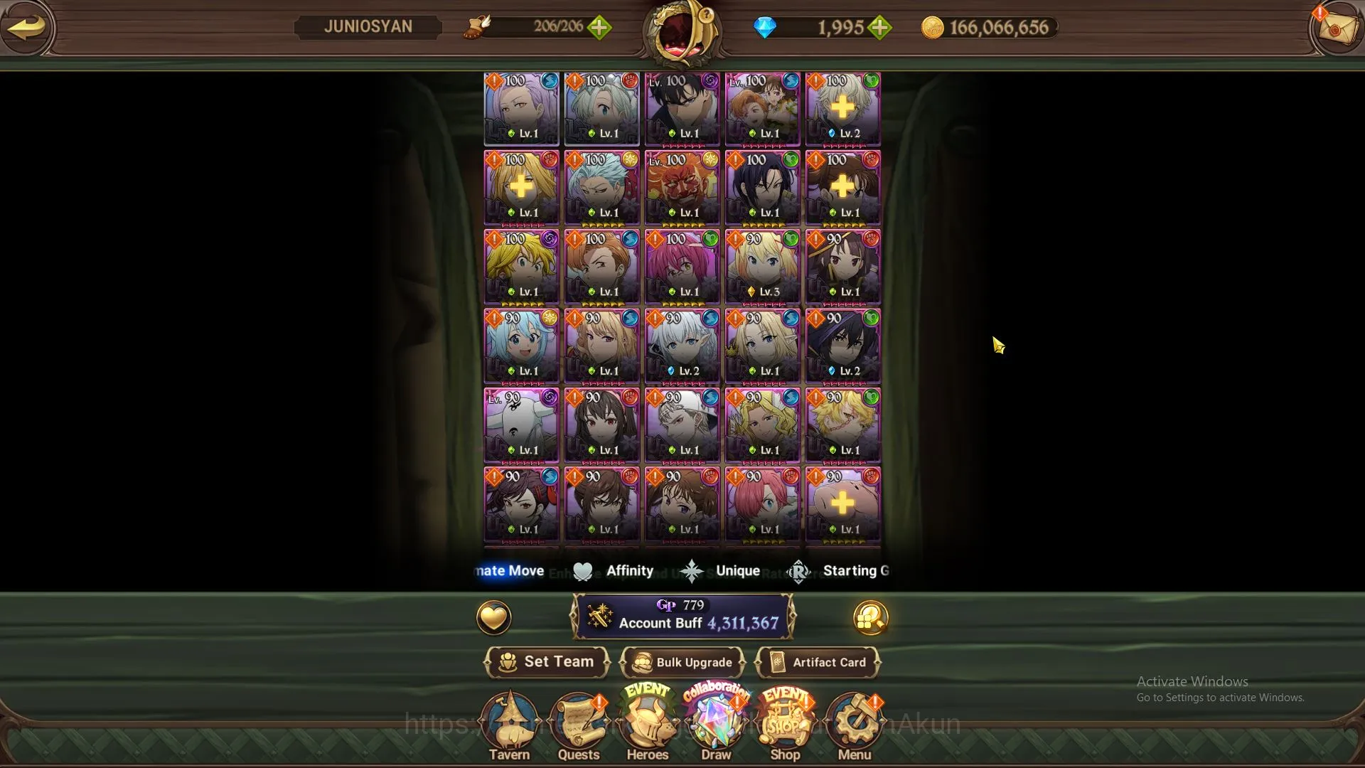 The Seven Deadly Sins: Grand Cross Accounts Midgame ASIA|4,3M CC|2LR + 4UR + Many Collabs + 1995 3