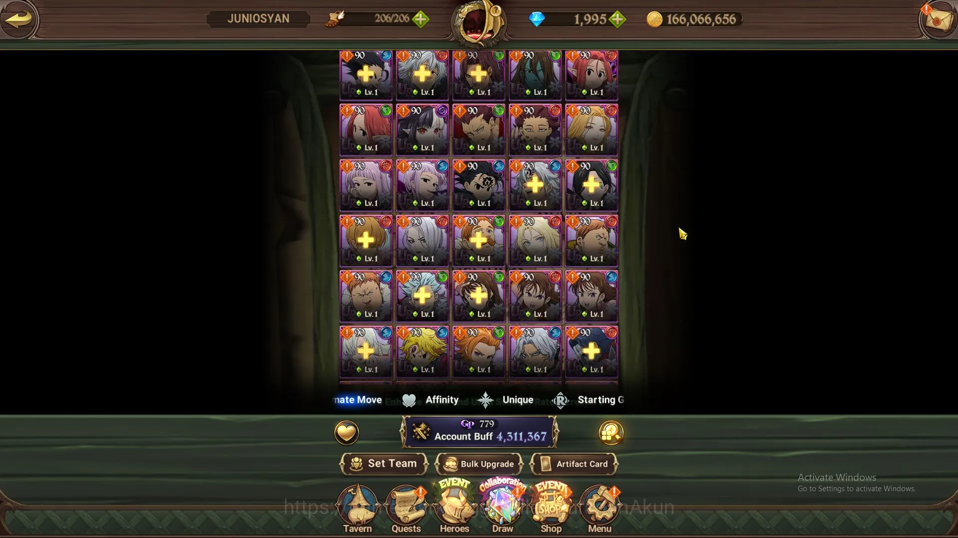 The Seven Deadly Sins: Grand Cross Accounts Midgame ASIA|4,3M CC|2LR + 4UR + Many Collabs + 1995 4