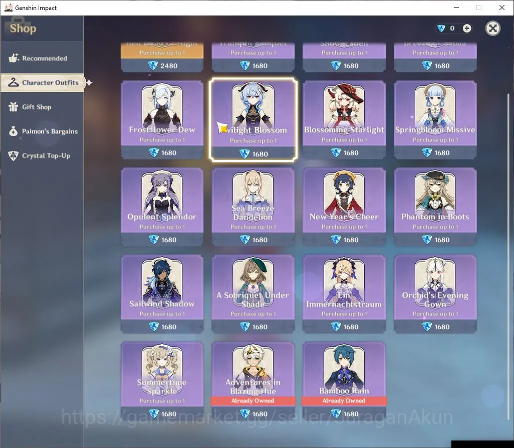 Genshin Impact Accounts Mid Game ASIA | AR 53 | 4 Limited+4 [5 Star Weapon]| Furina+Sign,Raiden,Xiao,Nahida | MC Male |Take 2