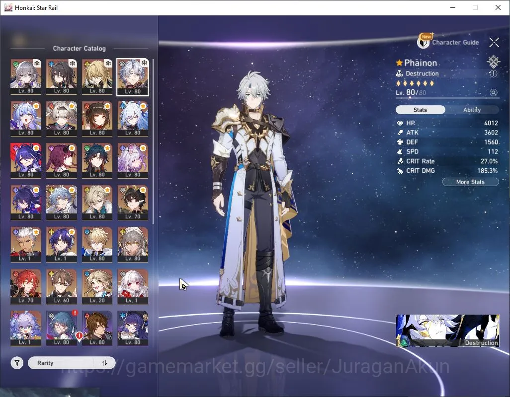 Honkai Star Rail Accounts ASIA|TL 70|15 Limited |Acheron+Sign,Phainon+Sign,K image 2