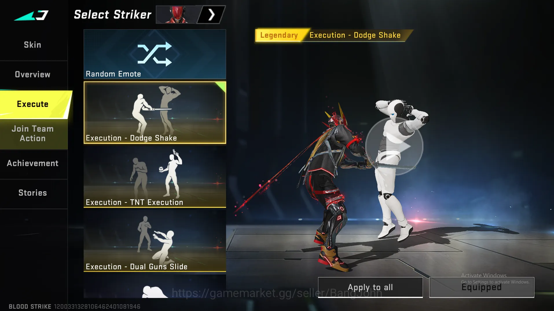 Blood Strike Accounts Others AK47 Eternal | Axe Minecraft | MP5 Legend | Glock Legend | Vector Legend |  M4 Ultra | KAG 2