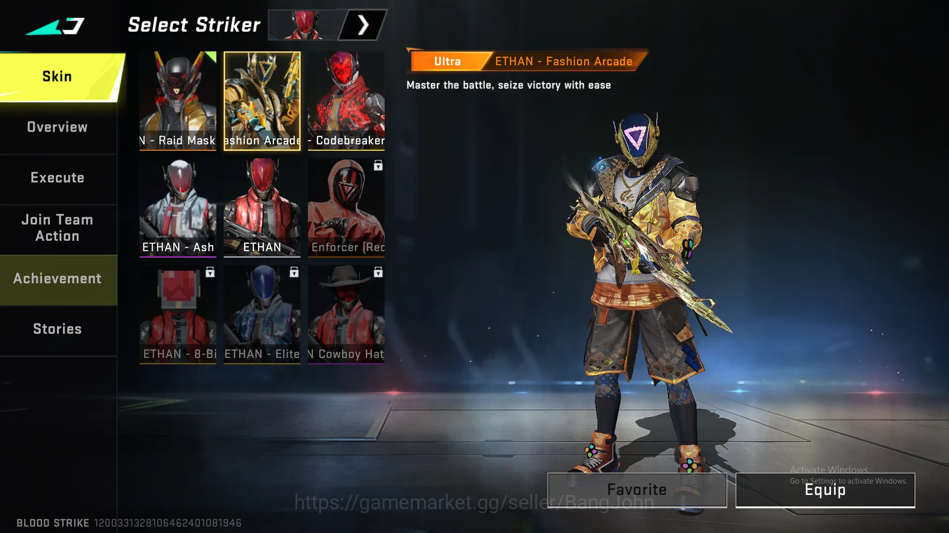 Blood Strike Accounts Others AK47 Eternal | Axe Minecraft | MP5 Legend | Glock Legend | Vector Legend |  M4 Ultra | KAG 5