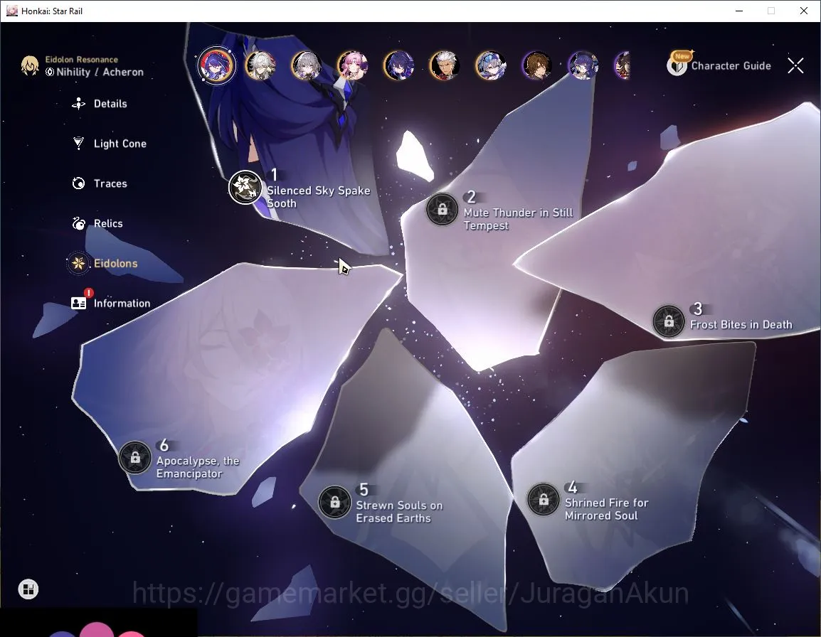 Honkai Star Rail Accounts ASIA|TL70|12 Limited|[Castorice(Sign+E1),Acheron(S image 2