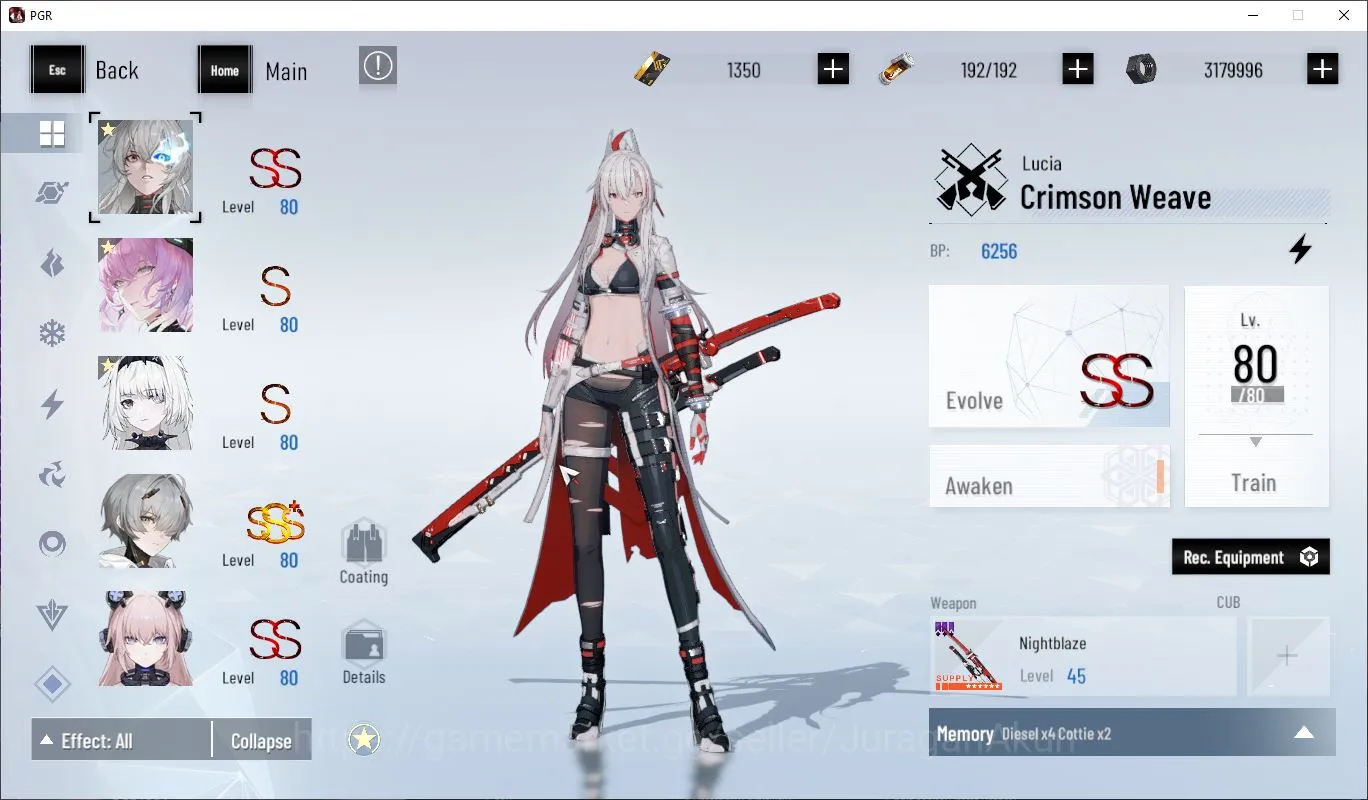 ASIA | Lucai CW+Sign, Ishmael, Feral | Char&Weap Selecter | Chapter 4 |Log GOOGLE| CheckSS (PGR1291) Punishing: Gray Raven Accounts Mid-Game ASIA | Lucai CW+Sign, Ishmael, Feral | Char&Weap Selecter | Chapter 4 |Log GOOGLE