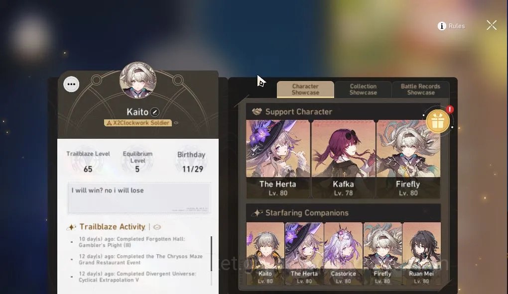 Honkai Star Rail Mid Game ASIA|TL59|8 Limited[Castorice+Sign,The Herta+Sign, image 1