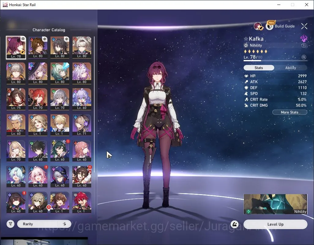 Honkai Star Rail Accounts Mid Game ASIA|TL59|8 Limited[Castorice+Sign,The Herta+Sign,Kafka,Firefly,Anaxa,Fugue,Ruan 2