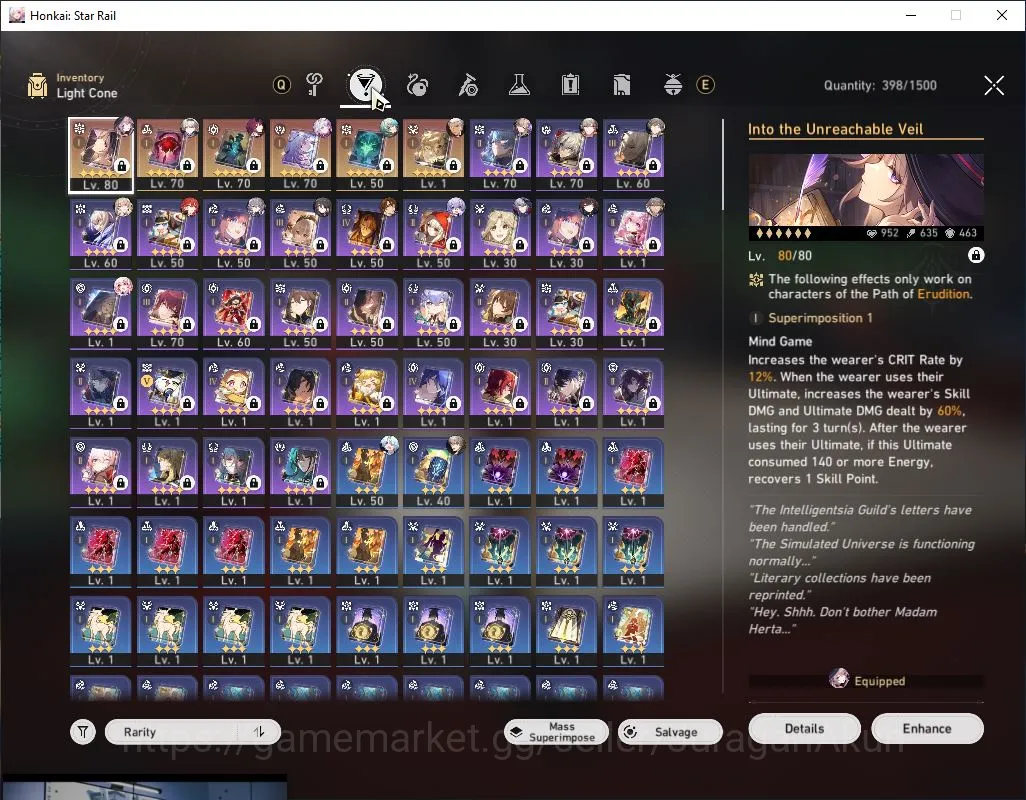 Honkai Star Rail Accounts Mid Game ASIA|TL59|8 Limited[Castorice+Sign,The Herta+Sign,Kafka,Firefly,Anaxa,Fugue,Ruan 3