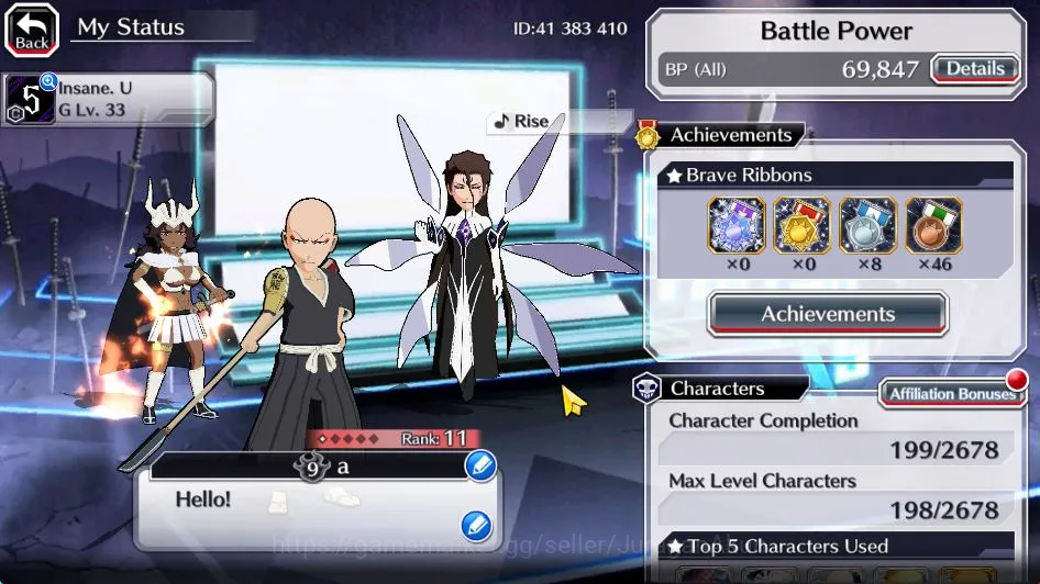 Bleach: Brave Souls Accounts Starter [GLOBAL]6K Orbs+Fresh All Story|Ikkaku TYBW26,Aizen Renewed,TYBW25(Mila 2