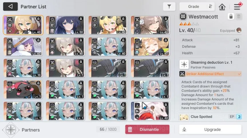 Chaos Zero Nightmare Accounts GLOBAL|Lv 47|7 SSR(Khalipe M2,Haru,Hugo M1,Luke,Rin,Kayron,Yuki)+ 11SR+19 SR Partner|Cry 5