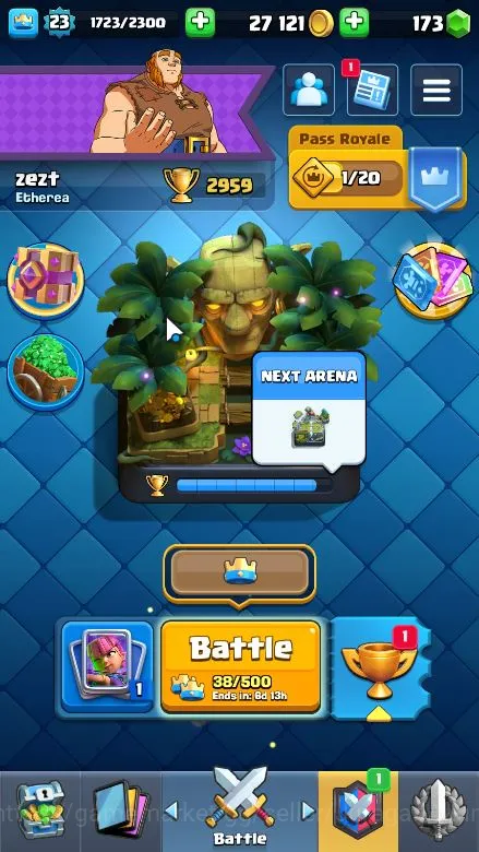 Clash Royale Accounts Midgame Lvl 23|Trophy 2959|KTL 9|Limited Skin|Card 63|2 EVO,17 Epic,21 Rare,23 Common|TakeEmail(CR1099)