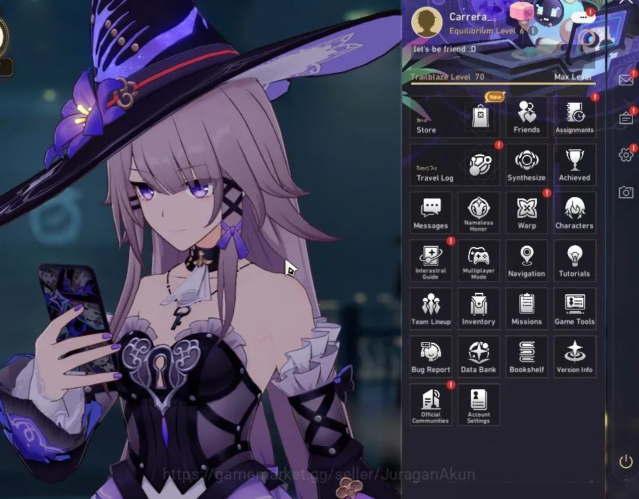 Honkai Star Rail Mid Game ASIA|TL 70| 14 Limit|[Anaxa,The Herta,Acheron]+Sig image 1
