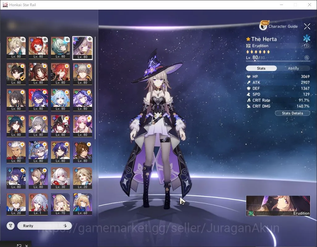 Honkai Star Rail Accounts Mid Game ASIA|TL 70| 14 Limit|[Anaxa,The Herta,Acheron]+Sign Avent,3B,Dante,Cyredra,Etc|MC 3