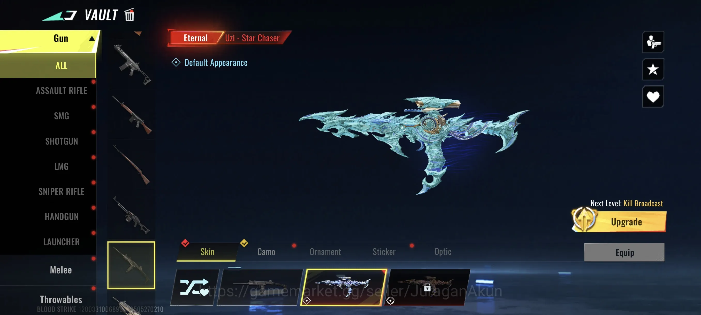 Blood Strike Accounts Asia|starter (Eternal Uzi-Stra Chaser) Vector Ruin image 2
