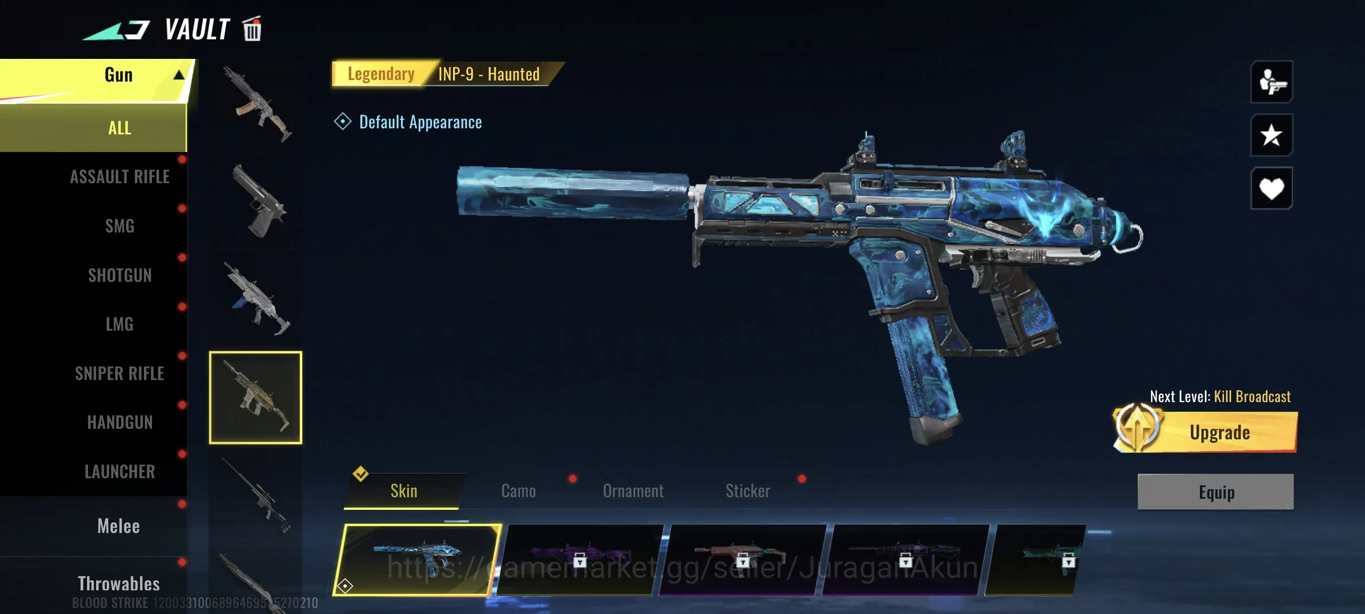 Blood Strike Accounts Asia|starter (Eternal Uzi-Stra Chaser) Vector Ruin image 4