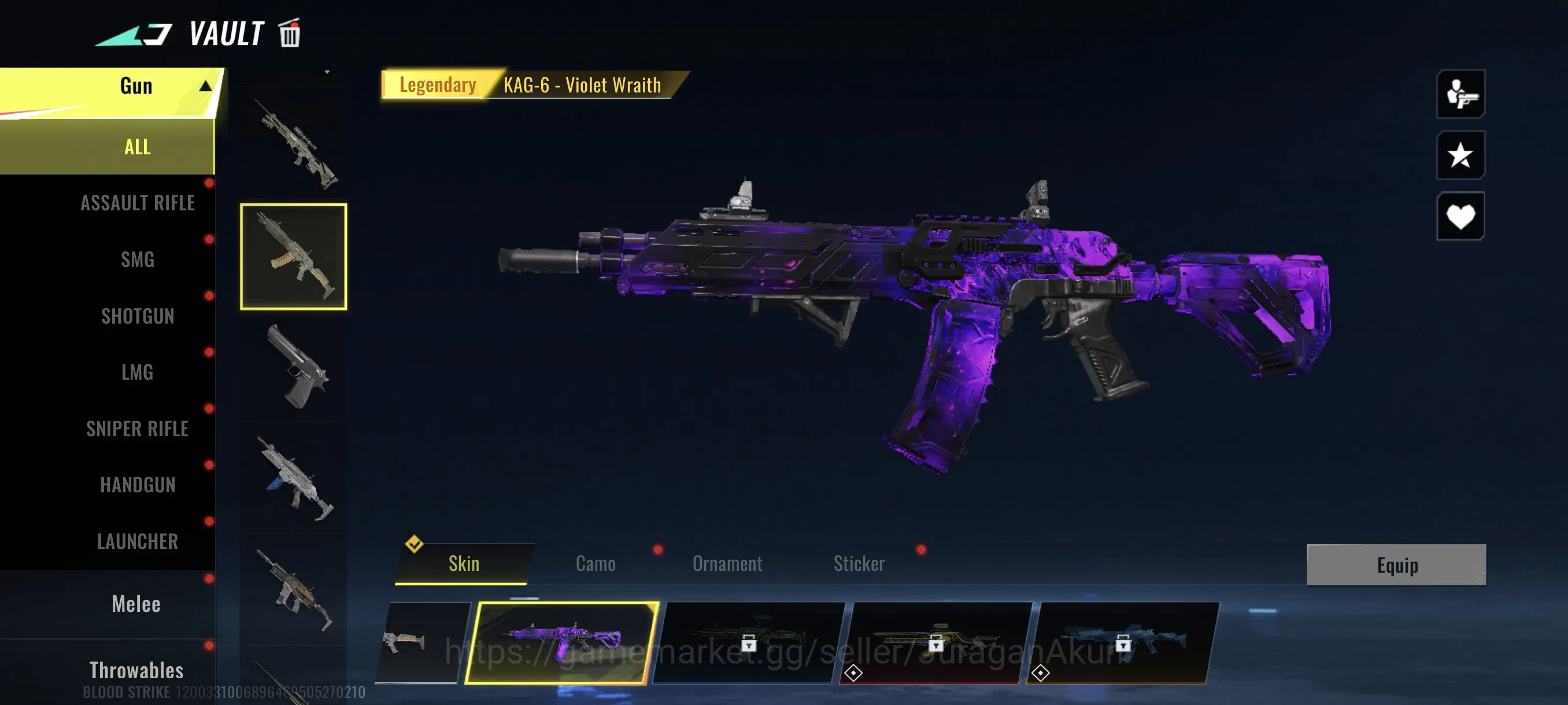 Blood Strike Accounts Asia|starter (Eternal Uzi-Stra Chaser) Vector Ruin image 5