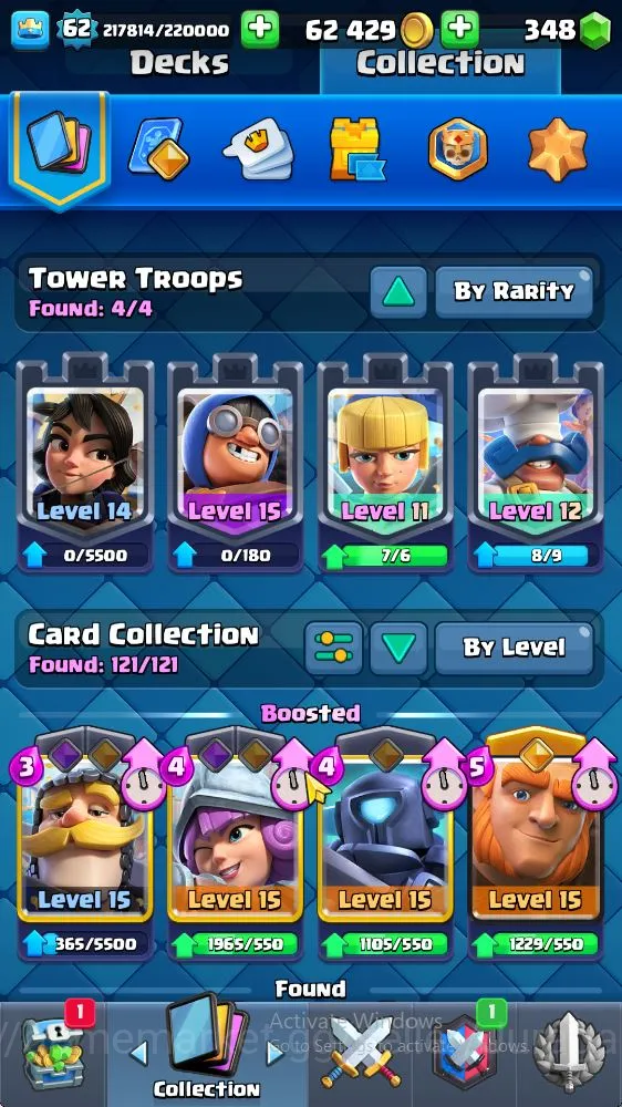 Clash Royale Accounts High-End Lvl 62|Trophy 10578|KTL 15|Limited Skin|Card 121|1 Hero,22 EVO,5 Max,8 Champ,21 Legend,33 3