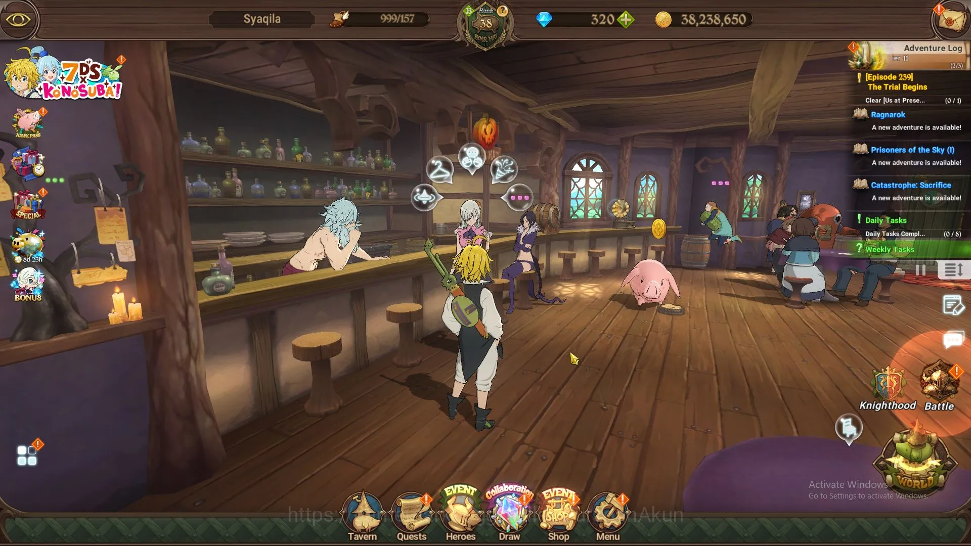 ASIA|2M CC| 5 UR + Blessing Collabs + 320 Gems | (Lancelot3/6,KDiane2/6,Goddess,ODK,Thor) | Code Only | (SDS2462) The Seven Deadly Sins: Grand Cross Midgame ASIA|2M CC| 5 UR + Blessing Collabs + 320 Gems | ( image 1