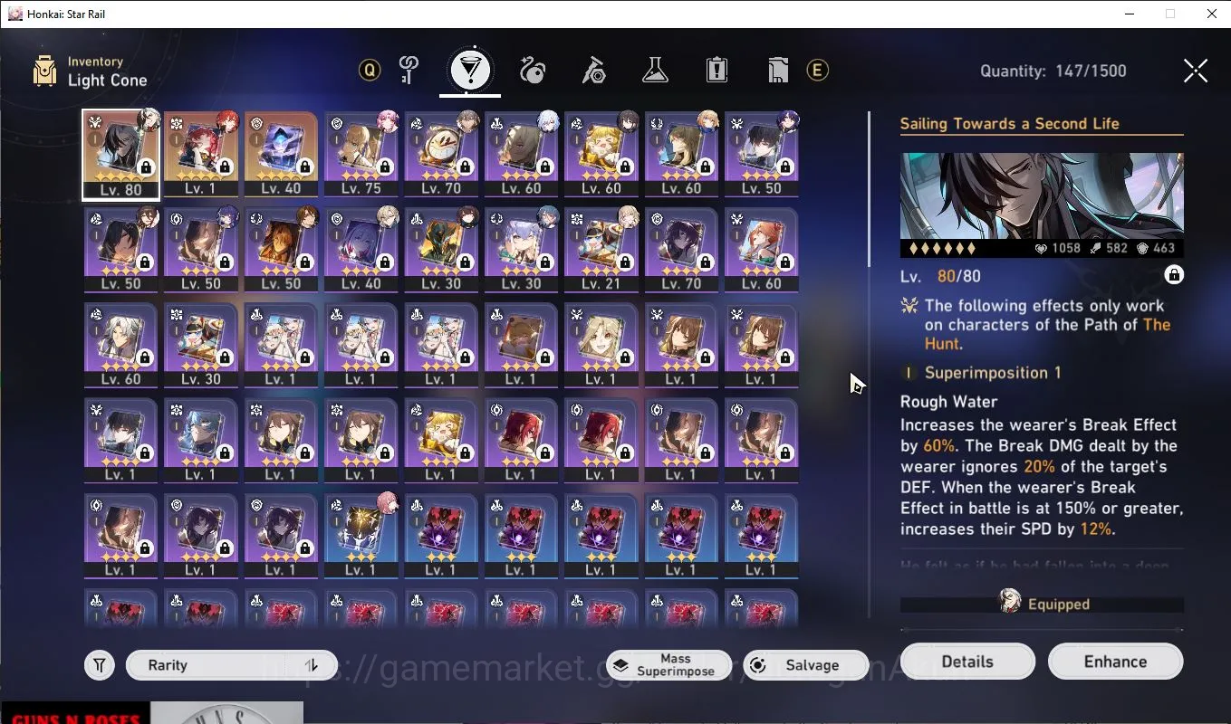Honkai Star Rail Accounts Mid Game Asia [TL63] | Boothil+Sign, Ruan Mei, Fuxuan, Aventurine, Jingliu, and ETC | Take Email 4