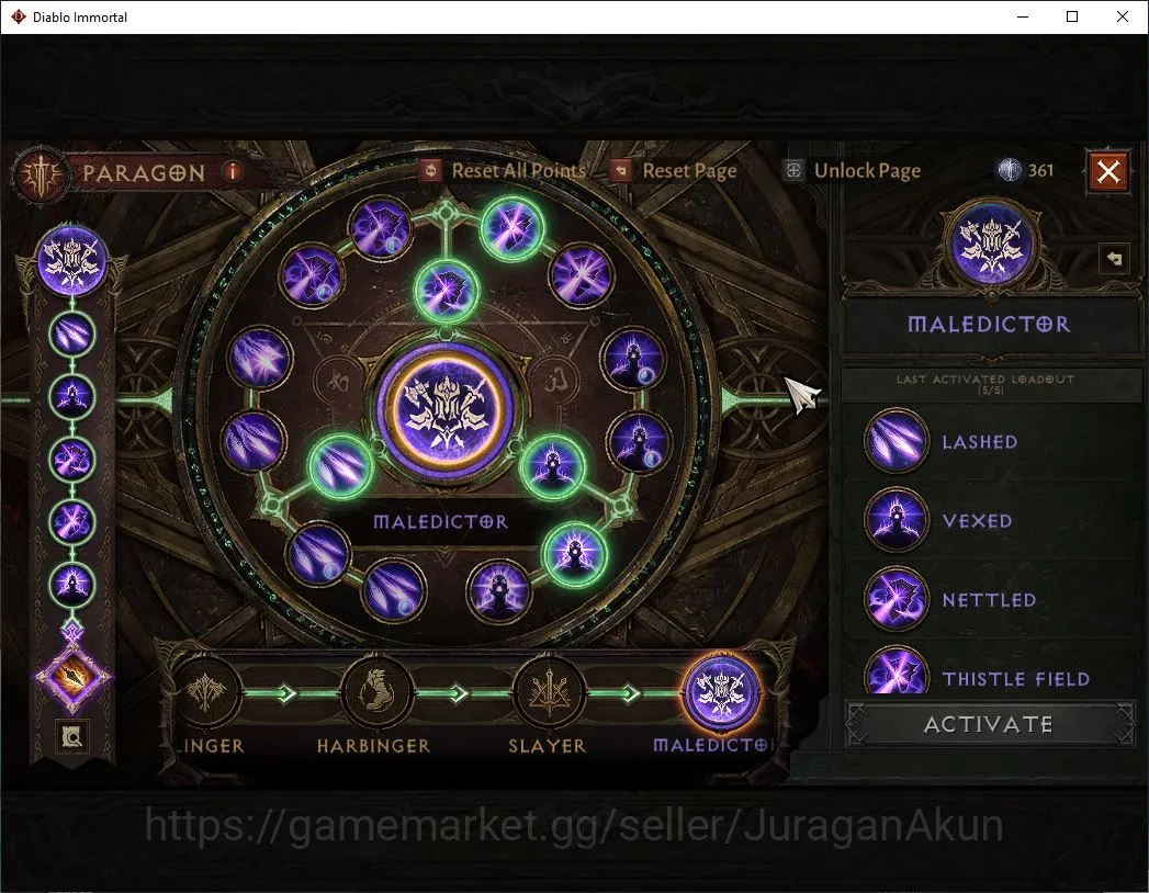 Diablo Immortal Accounts Mid-Tier EU - Sescheron|Lv60(561) Druid|35K CR|Reso 390|Inferno I|Paragon Maledictor|Hell Lv 5