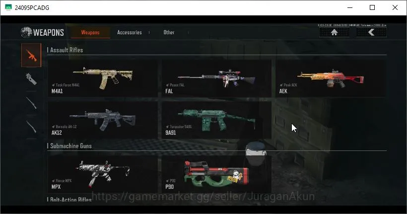 Arena Breakout Accounts Mid-Tier [MOBILE] Lvl 30|SV 24M|CV 7M|Sumek Suit Machete Peace FAL Fierce MPX P90 Peak 5