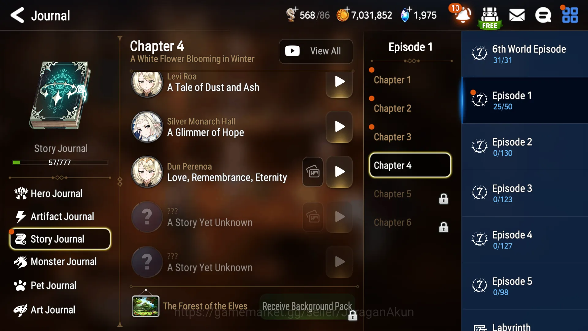 Epic Seven Accounts Starter Global Unverif|Starter 4 ML(JKise, AElena, RViolet, DDRay)|1.9k SStone|Bless On|Poh On|Log 5