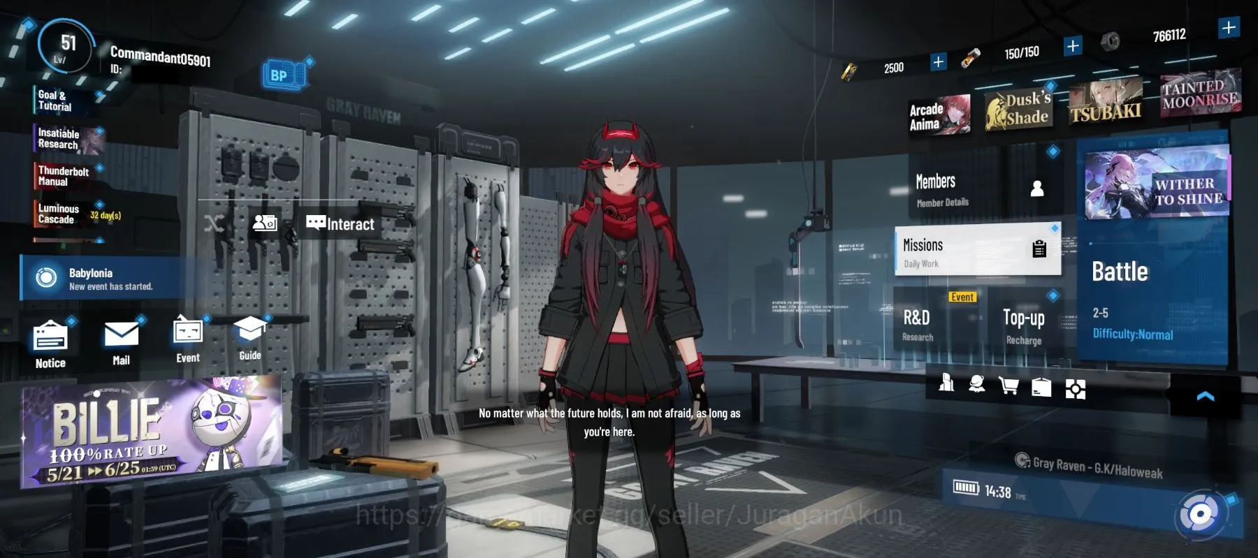 Punishing: Gray Raven Accounts Starter ASIA | Starter | Nanami Startrail, LuciaCW, Feral | Chapter 2 | Char & Wpn SelecterON 2