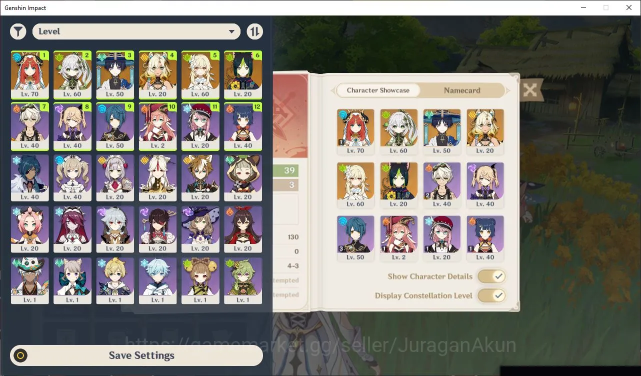 Genshin Impact Mid Game ASIA|AR39|4 Limited +1[5 Star's Weapon]|Nilou,Nahi image 1