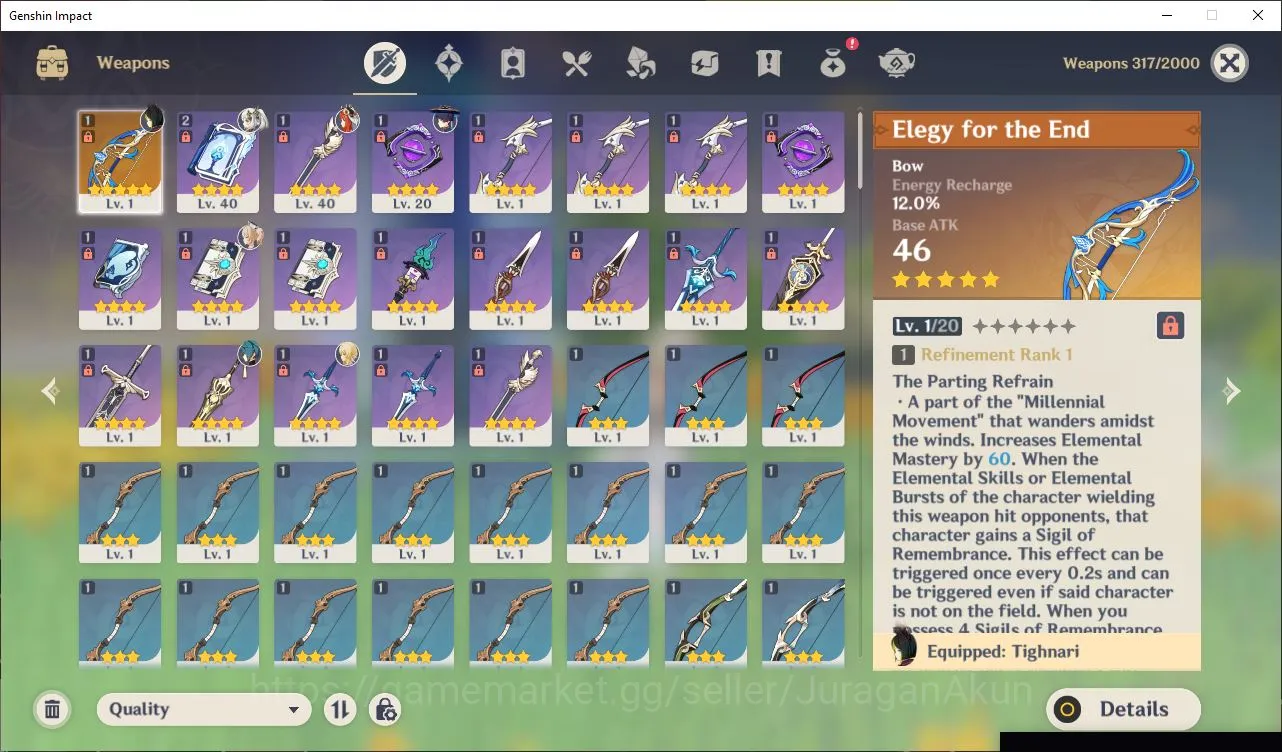 Genshin Impact Accounts Mid Game ASIA|AR39|4 Limited +1[5 Star's Weapon]|Nilou,Nahida,Wanderer,Xilonen|MC Female|Take Email 4
