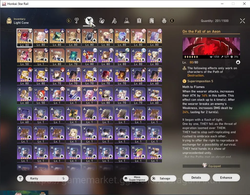 Honkai Star Rail Accounts End Game ASIA|Free ZZZ|TL 70|17 Limited |Castorice+Sign,Hyacine+Sign,Acheron+Sign,Etc|MC 3