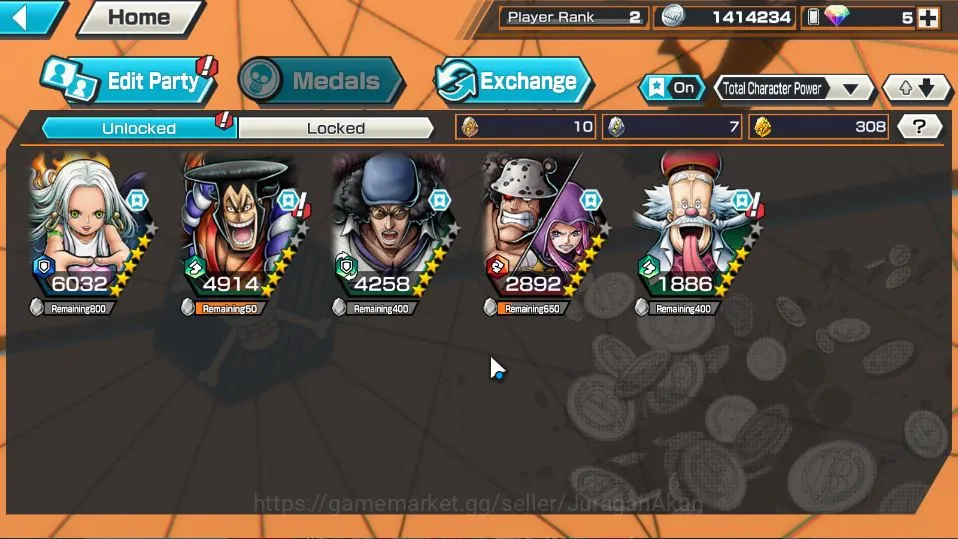 One Piece Bounty Rush Accounts Global | Starter | Low Progress | 3 META EX | S-Sn image 2