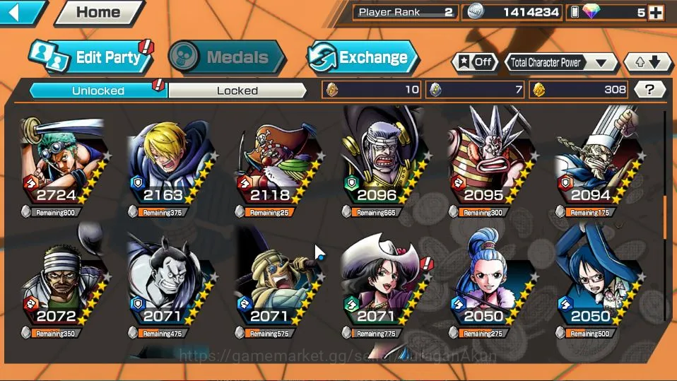 One Piece Bounty Rush Accounts Global | Starter | Low Progress | 3 META EX | S-Sn image 5