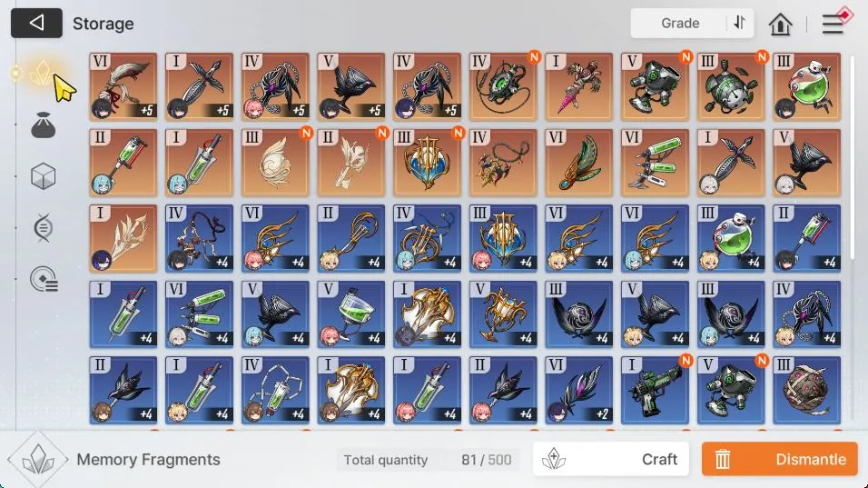 Chaos Zero Nightmare Accounts ASIA Lv45|1,3k Crystal|8 SSR 2 Limit (Chizuru,Yuki,MagnaM1,Mei Lin,Kayron,Orlea,Etc)+11SR|24 4