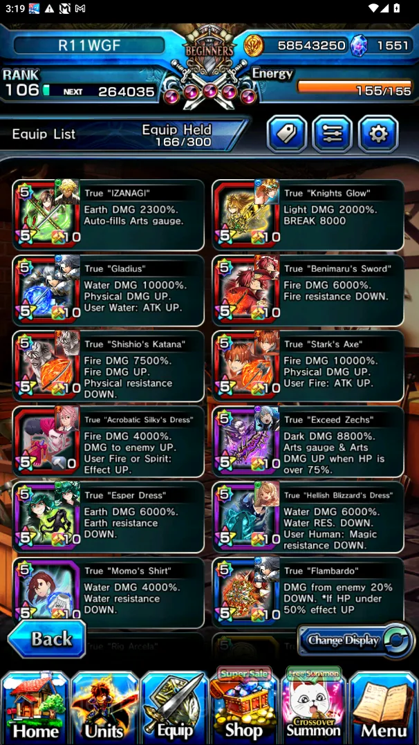 Grand Summoners Accounts Global|Rank 106|Chapter 10|1550 Crystall + 14 Asce image 2