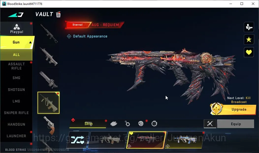 Blood Strike Accounts Rare Skin Asia|Best Starter|Eternal AUG-Requiem|Legendary 3