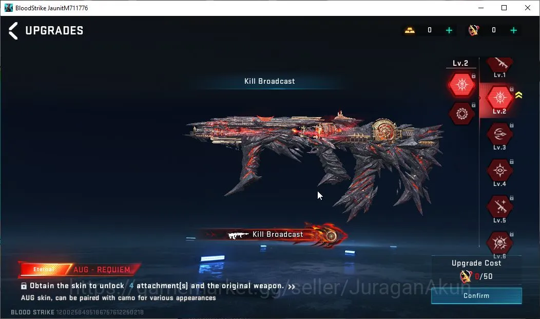 Blood Strike Accounts Rare Skin Asia|Best Starter|Eternal AUG-Requiem|Legendary 4