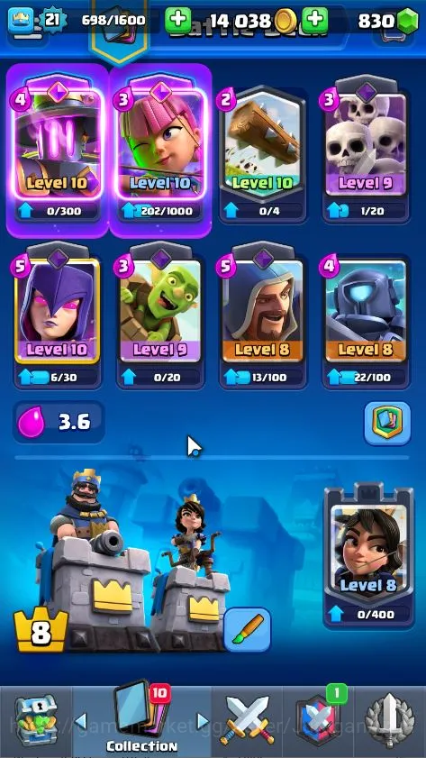 Clash Royale Accounts Lvl 21|Trophy 3524|KTL 8|Limited Skin| Card 63 | 2 image 3