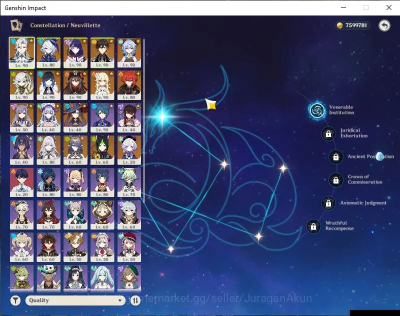 Genshin Impact Accounts ASIA|AR 57|10 Limited+3 [5*Weapon]|Neuvillette C1, image 3