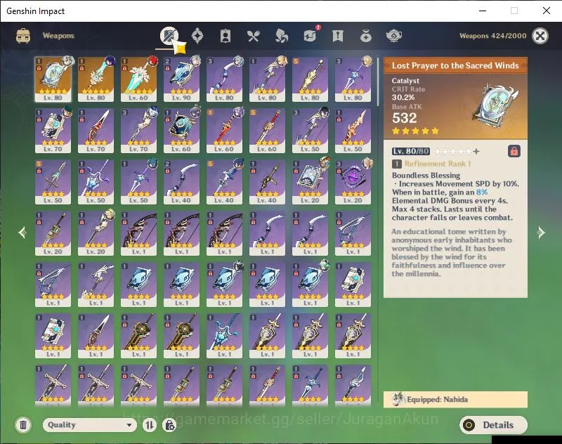 Genshin Impact Accounts ASIA|AR 57|10 Limited+3 [5*Weapon]|Neuvillette C1, image 4
