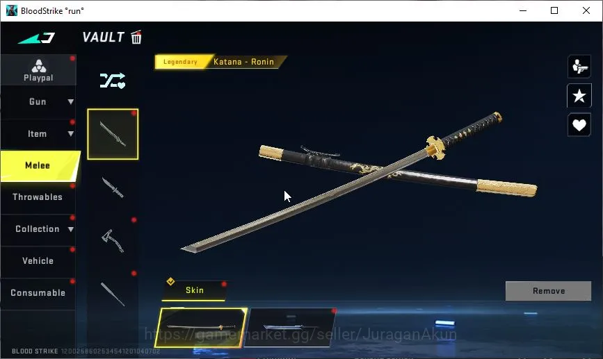 Blood Strike Accounts Mid-Tier Asia|Melee Katana|Ultra 5