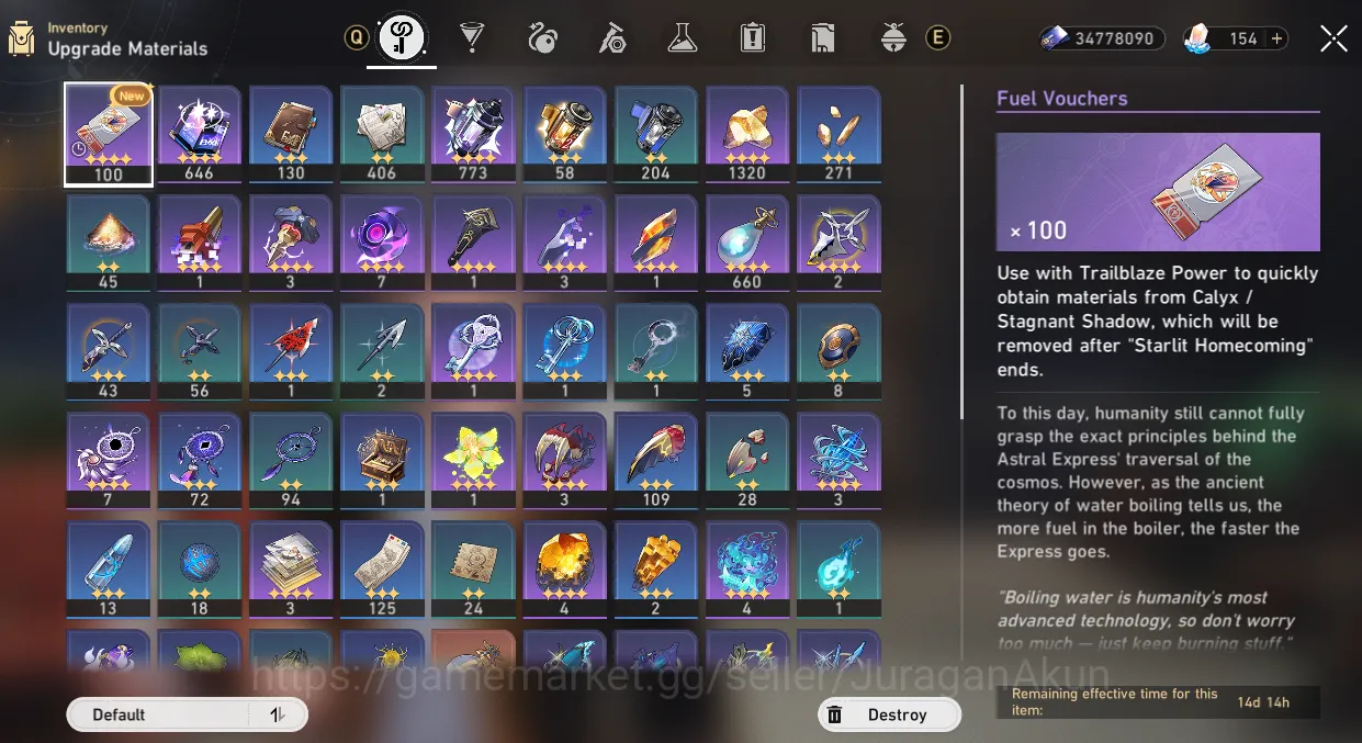 Honkai Star Rail Accounts End Game ASIA [TL70] 12 Limited (FF+Sign,Ache+Sign,BS+Sign,Kafka+Sign,RM+Sign & ETC)|Take Email 4