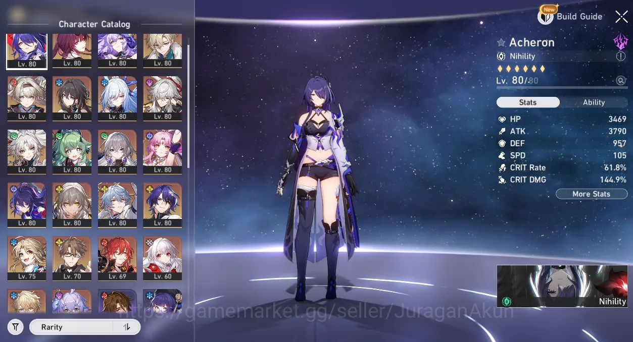 Honkai Star Rail Accounts End Game ASIA [TL70] 12 Limited (FF+Sign,Ache+Sign,BS+Sign,Kafka+Sign,RM+Sign & ETC)|Take Email 5