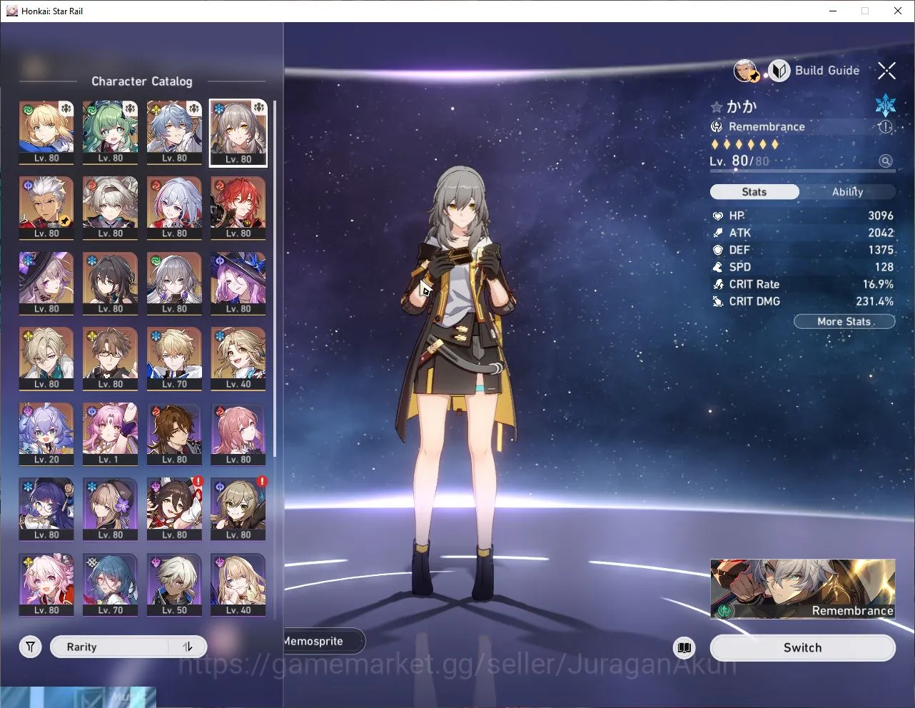 Honkai Star Rail Accounts Mid Game ASIA|TL70|8 Limit [SaberE1+Sign,Sunday,FireflyE1+Sign,The 3