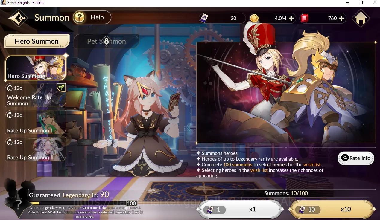 Seven Knights Re:Birth Accounts [Re;BIRTH] Global Fresh Starter 4 Legendary (Teo,  image 3
