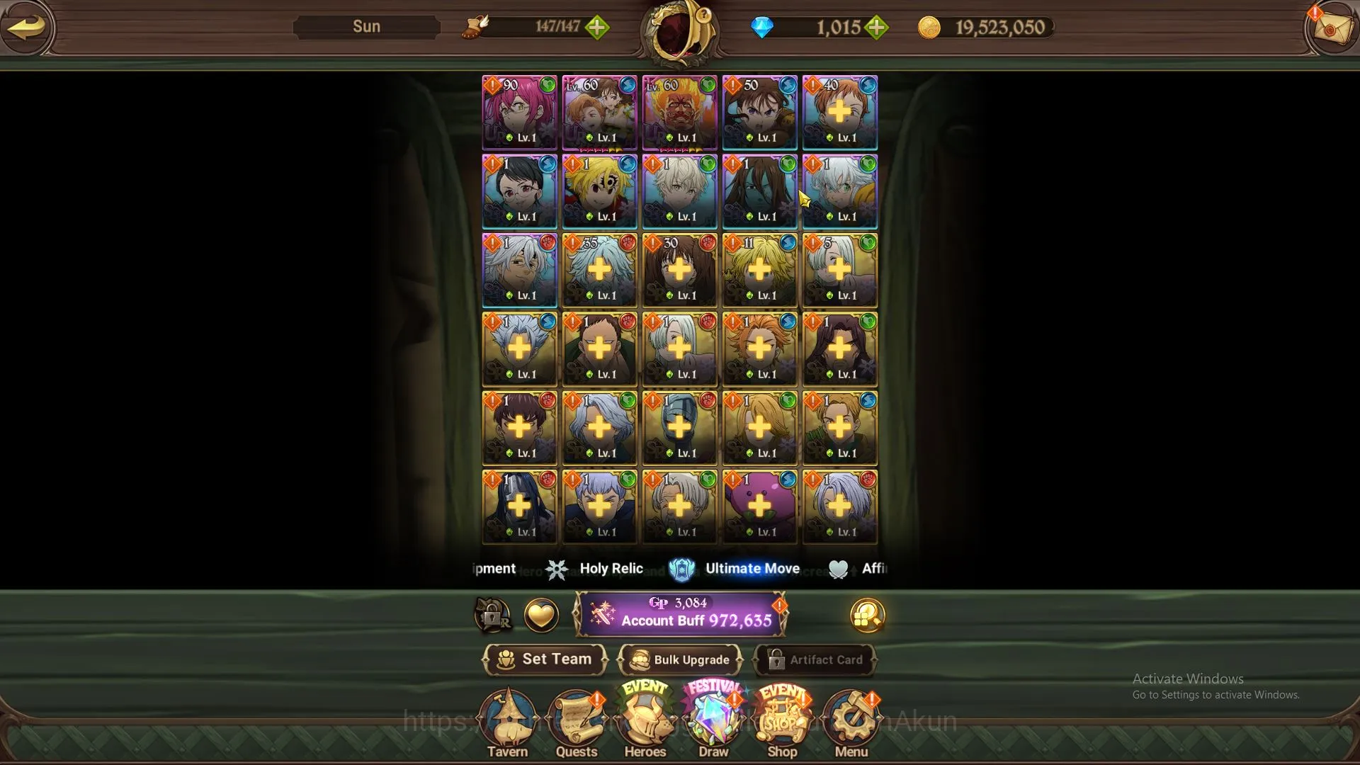 The Seven Deadly Sins: Grand Cross Accounts Asia | 972K CC | Ch 4 | Starter | 1 LR - 2 UR + 10 image 5