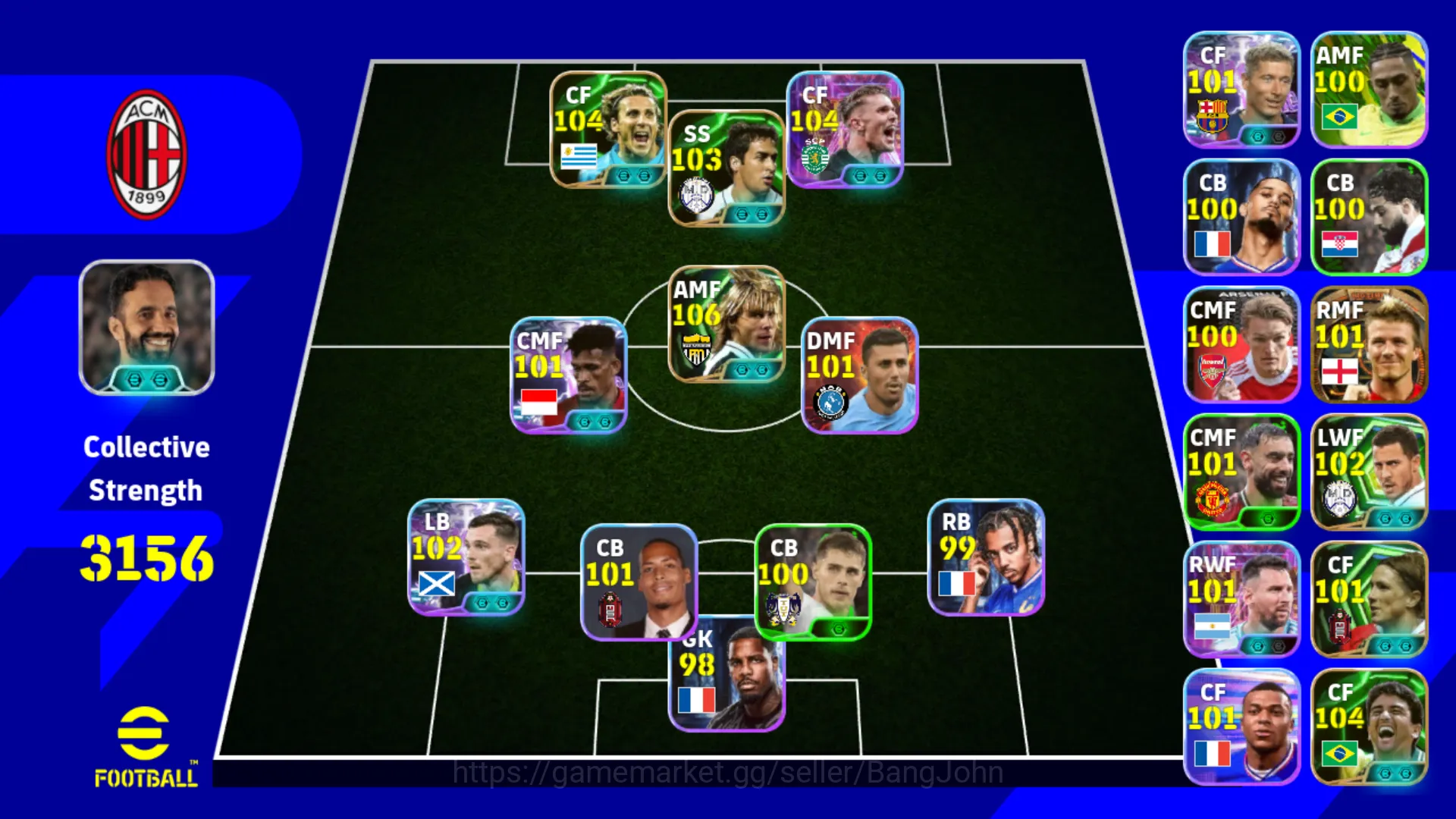 power 3156 | pavel nedved epic db | viktor gyokeres show time | ricky kambuaya show time ~ EFB120B eFootball Others power 3156 | pavel nedved epic db | viktor gyokere image 1
